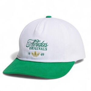 Adidas Masterpiece‎ Strapback Hat Adjustable White Green Gold Cap NEW w/ Tag